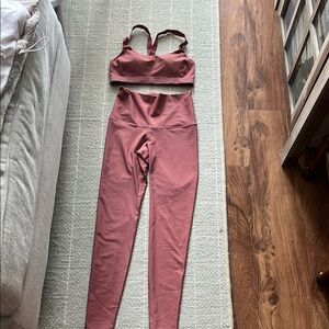 Mauve/Rust Activewear Set S